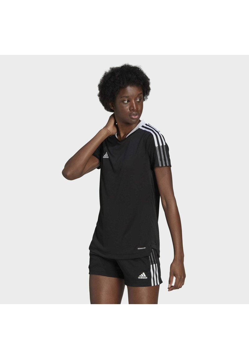 adidas Performance TIRO21 TR JERSEY W - Nyomott mintás póló - black