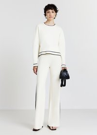 Calliope PROFILI A CONTRASTO - Maglione - bianco