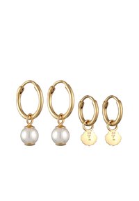 Elli 2 PACK SHELL HOOPS - Øreringe - gold-coloured
