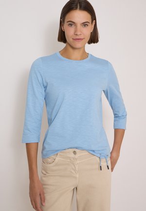 Cecil, SOLID-COLOUR 3/4-SLEEVE ROUND-NECK SHIRT - T-shirt à manches longues - easy blue
