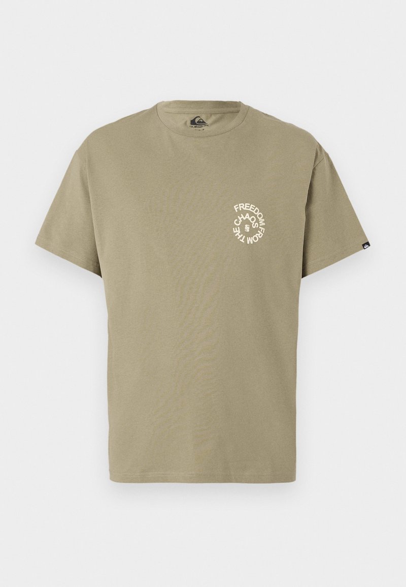 Quiksilver T-shirt print kaki Quiksilver T-shirt print kaki