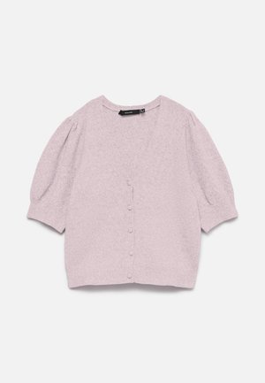 Vero Moda VMDOFFY VNECK CARDIGAN NOOS - Kardigan - pink a boo