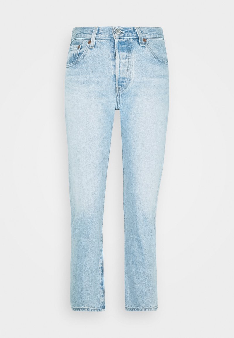 Levi's® 501 CROP - Straight leg jeans - light blue denim/light-blue denim -  