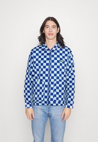 Endless Nights WORKER JACKET CHECKERBOARD UNISEX - Casaco de verão - blue