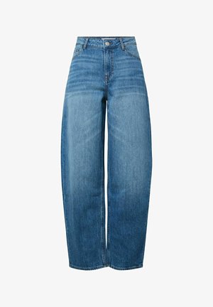 Pieces, PCGRACE MW BARREL ANK JEANS NOOS BC - Wide Leg - medium blue denim