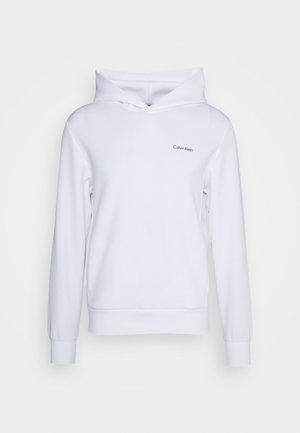 Calvin Klein MICRO LOGO REPREVE HOODIE - Sweatshirt - bright white