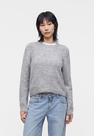 Vero Moda, VMNOVAH O NECK  - Πουλόβερ - medium grey melange