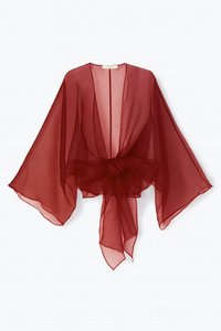 ORGANZA - Poletna jakna - burgundy