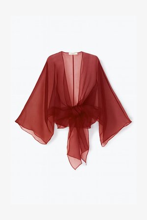 Touché Privé ORGANZA - Vasaras jaka - burgundy