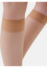ITEM m6 INVISIBLE COMPRESSION KNEE-HIGH 15 DEN - MADE IN GERMANY - Knee high socks - ivory