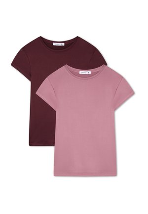 PACK 2  - T-shirt basic - malva