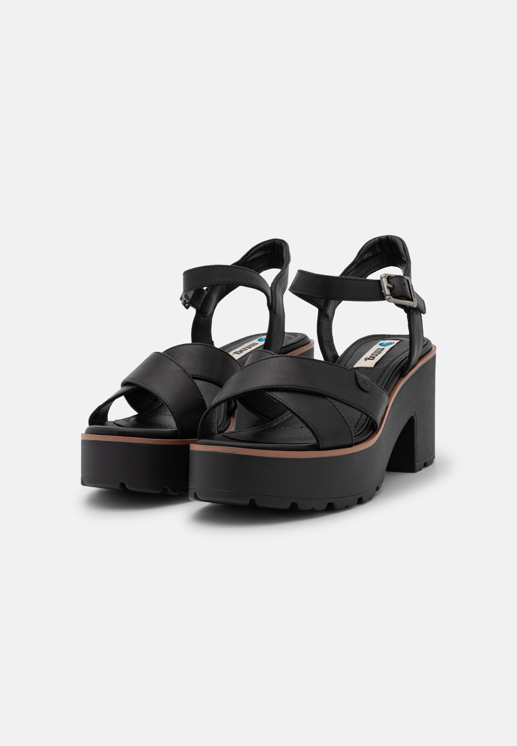 mtng EMELINE - Sandalias con plataforma - black/negro - Zalando.es