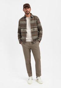 NO EXCESS PATTERNED JACQUARD - Summer jacket - taupe