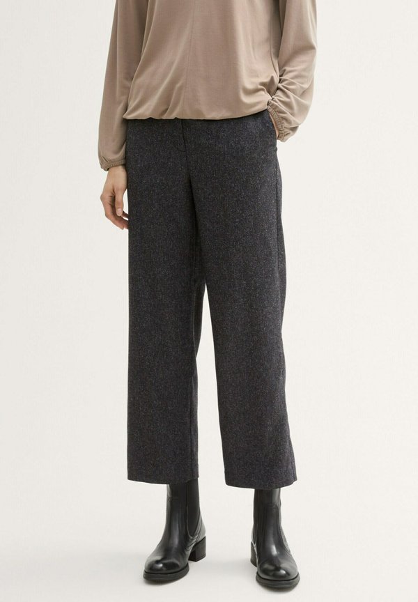 CROPPED MIA STRAIGHT  - Stoffhose - salt and pepper structure