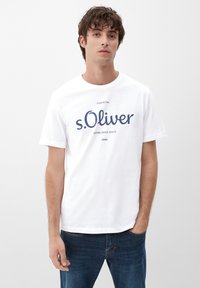 s.Oliver LOGO - T-shirt print - white placed print