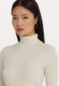 Lauren Ralph Lauren Petite RIB-KNIT ROLL NECK JUMPER - Πουλόβερ - mascarpone cream