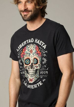 DEELUXE, CRANEO - T-shirt print - Dark Grey
