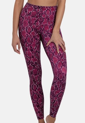 LANG MASSAGE EFFEKT - Legging - frozen berry