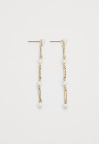 LINEAR - Oorbellen - gold-coloured/white