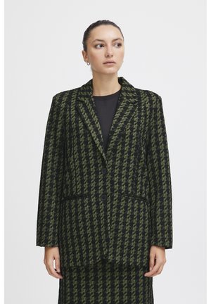 IHKATE - Blazer - parrot green houndstooth