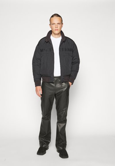 Emporio Armani EXCLUSIVE TROUSERS - Odinės kelnės - nero