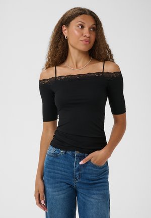 Kaffe, KABELJA BLOUSE - T-shirt imprimé - meteorite
