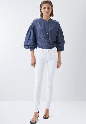 PUSH UP SKINNY - Oprijete (skinny) kavbojke - White