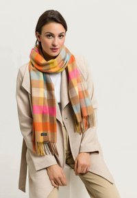 FRAAS CHECKED CASHMINK - MADE IN GERMANY - Sjal / Tørklæder - camel
