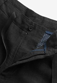 Next REGULAR FIT LINEN STRAIGHT LEG DRAWSTRING - Chino - black
