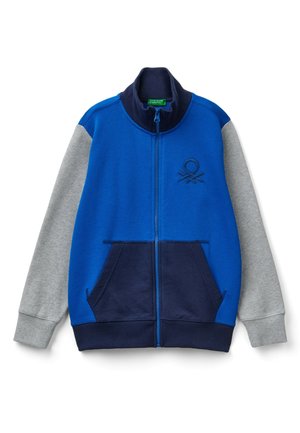 WITH ZIPPER - Sweat zippé - blue grey