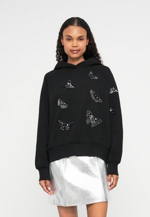 EXCLUSIVE TALON EMBELLISHED HOODIE - Pusa - black