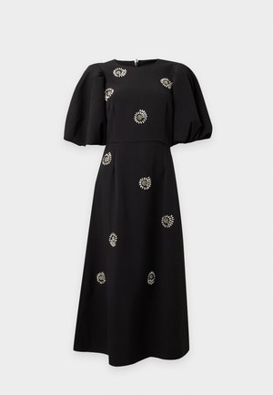 Stine Goya, EMBELLISHED PUFF SLEEVE MIDI DRESS - Robe de soirée - black