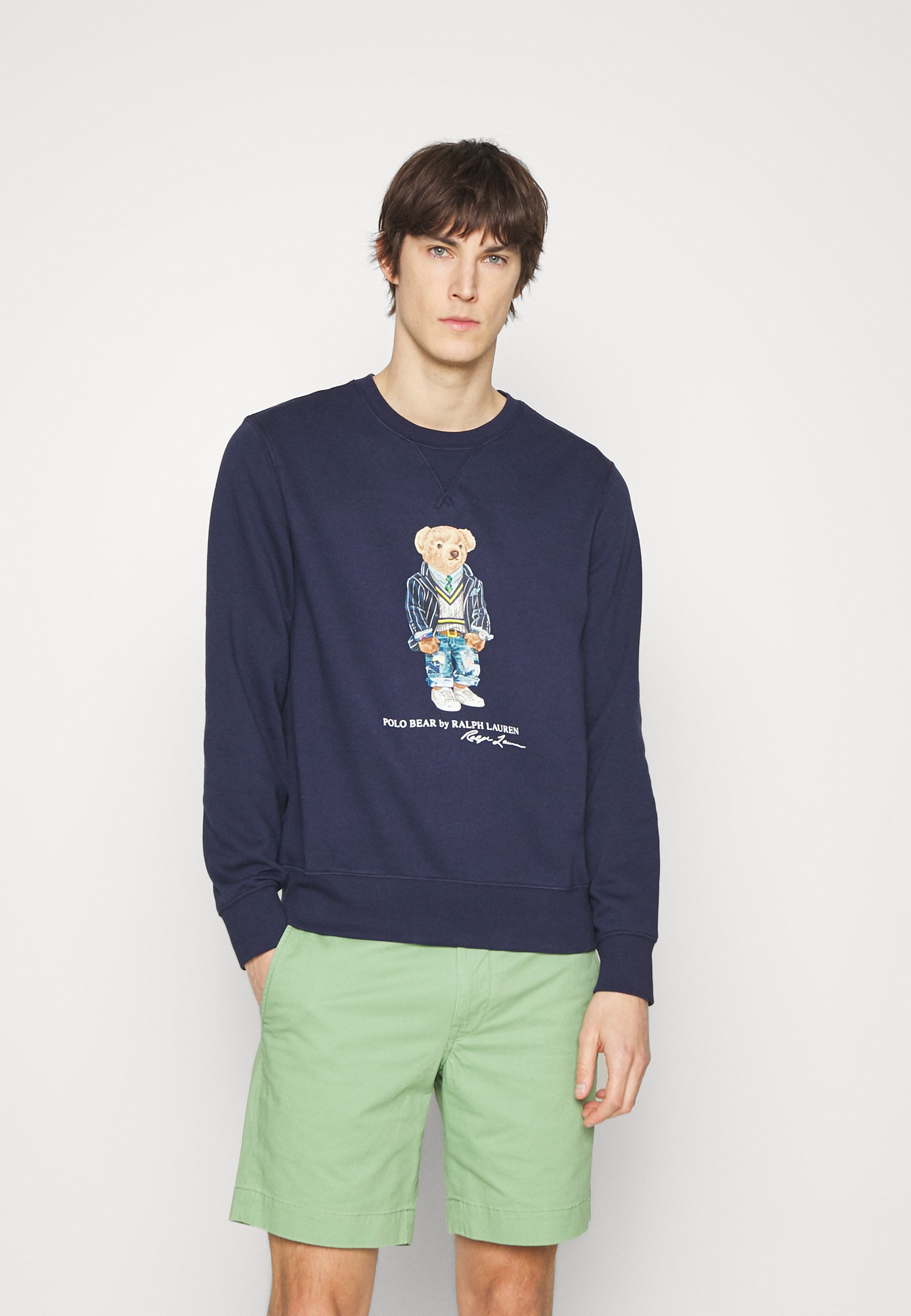 Polo Ralph Lauren LONG SLEEVE - Sweater - cruise navy heritage/donkerblauw  - Zalando.nl