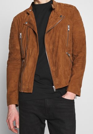 Chaqueta de cuero - cognac