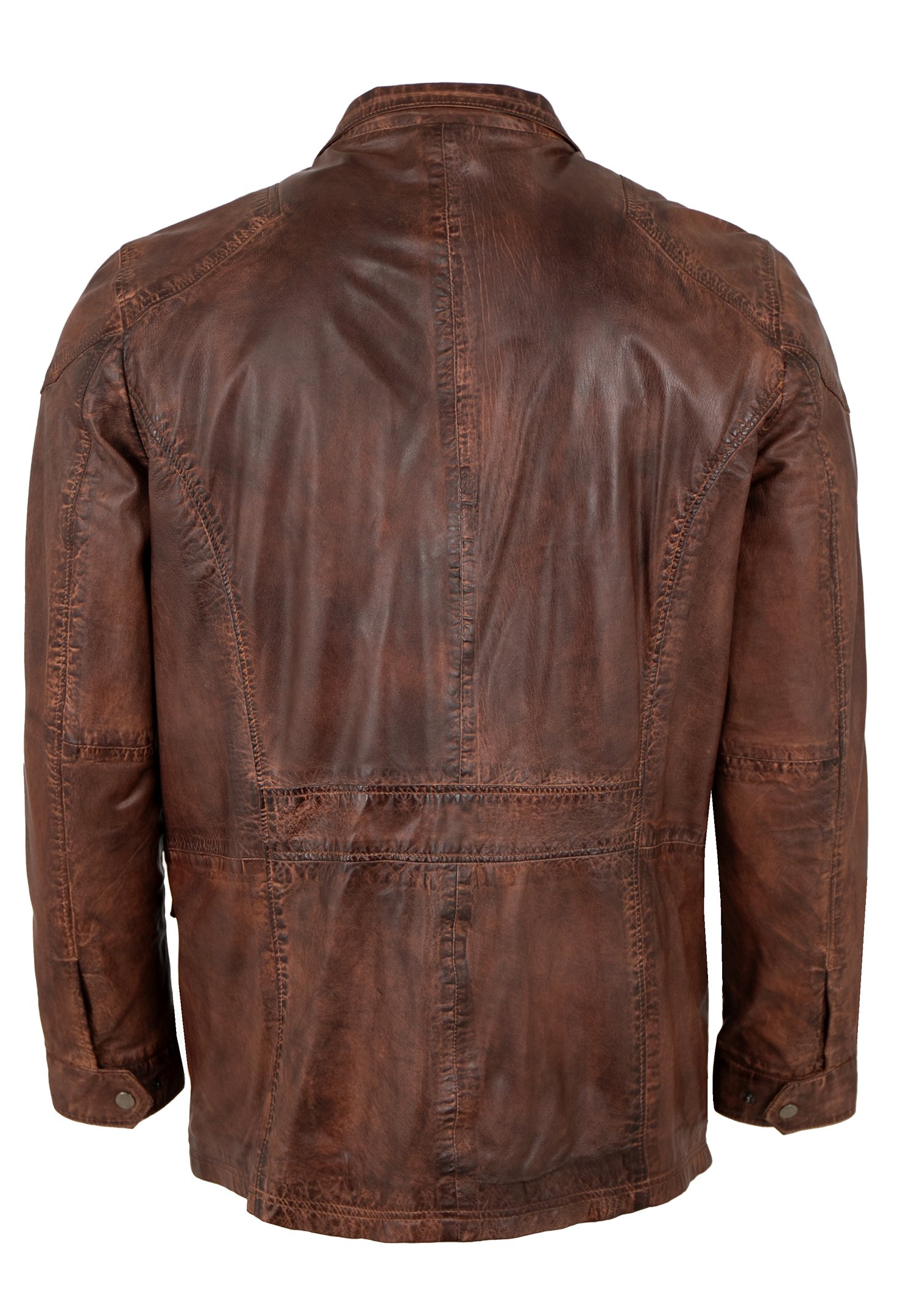 Mark Maddox Leather jacket - braun/brown - Zalando