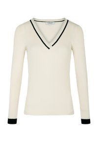 WITH V-NECK - Trui - ivoire