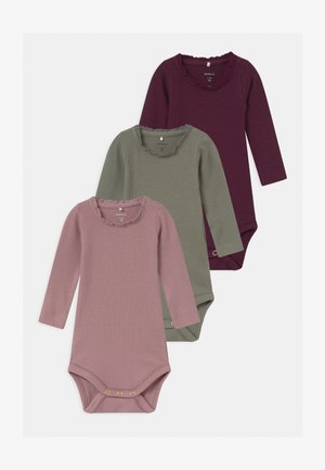 NBFROSEMARIE 3 PACK - Body - shadow/italian plum/deauville mauve