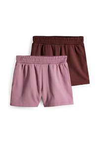 THE SET - REGULAR FIT-2 PACK - Tracksuit bottoms - rose pink red brown Thumbnail Image 1