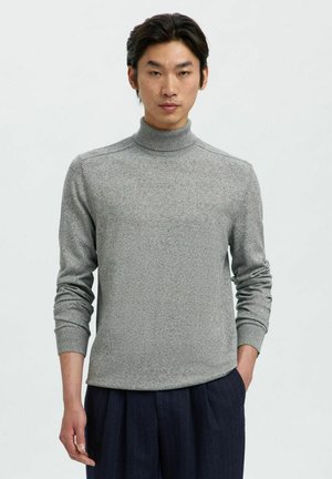 SLHBERG ROLL NECK NOOS - Jumper - light grey melange