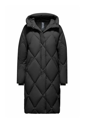 WITH QUILTED - Donsjas - black