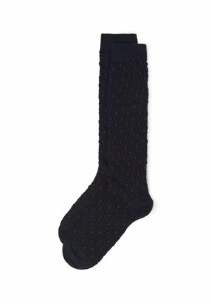 Kniestrümpfe - blau - 265d - blu lavorazione rombi