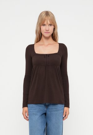 TRIM BABYDOLL  - Långärmad tröja - brown