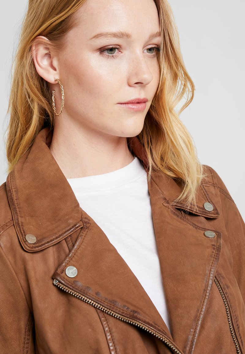 Maze ROMIE Lederjacke cognac Zalando