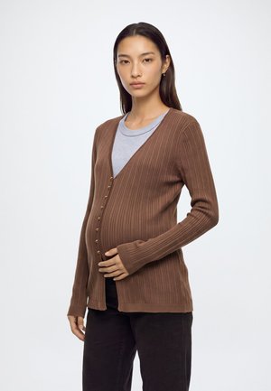 Vero Moda Maternity, VMMWILLOW V NECK LONG CARDIGAN - Жилетка - cocoa brown