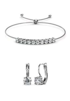 PARURE ROUND MIA SET - Orecchini - couleur argentée cristal
