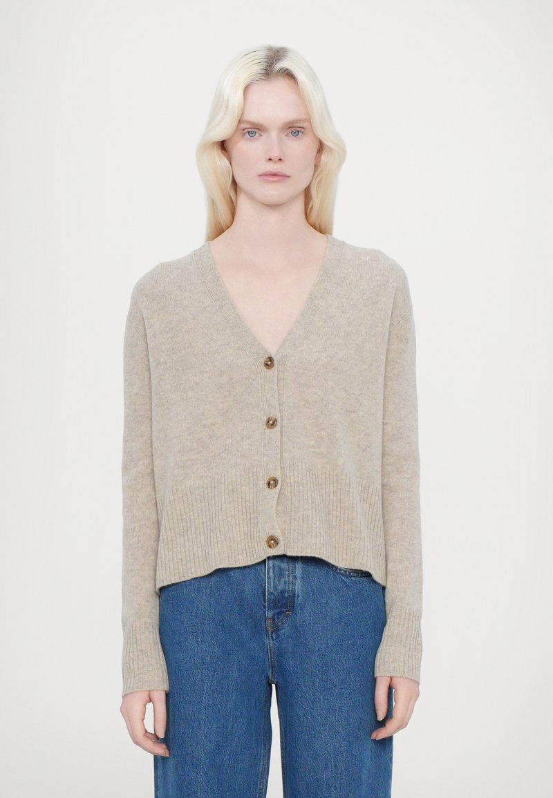 CLOSED V NECK - Neuletakki - beige