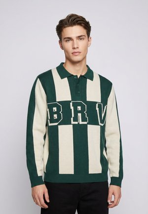 Eight 2 Nine, EIGHT 2 NINE POLO STRICKPULLOVER - Poloshirt - dark-green