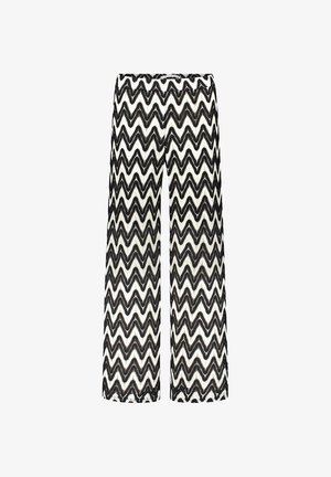 Betty & Co, BETTY & CO MIT STRUKTUR SCHLUPFHOSE - Pantalon classique - schwarz weiß