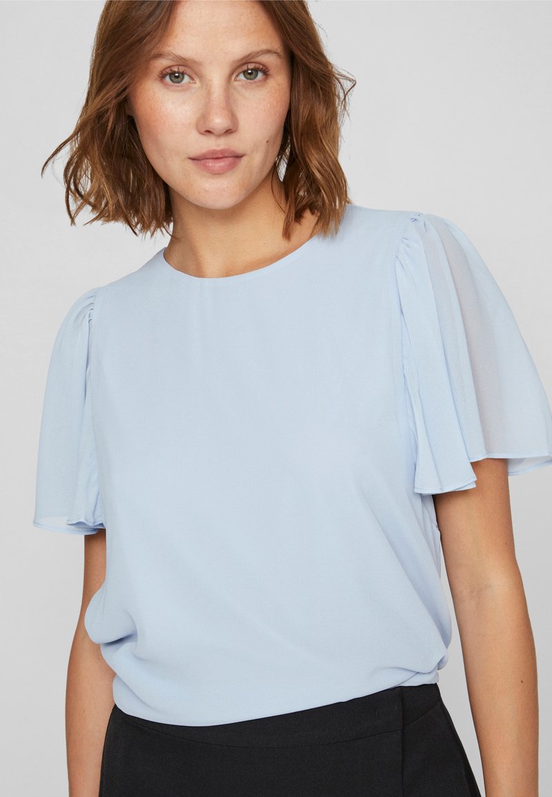 VILA VIMICADA O NECK - Bluse - kentucky blue