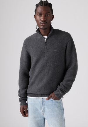 Levi's®, QUARTER ZIP - Jumper - obscidian heather novelty stitch
